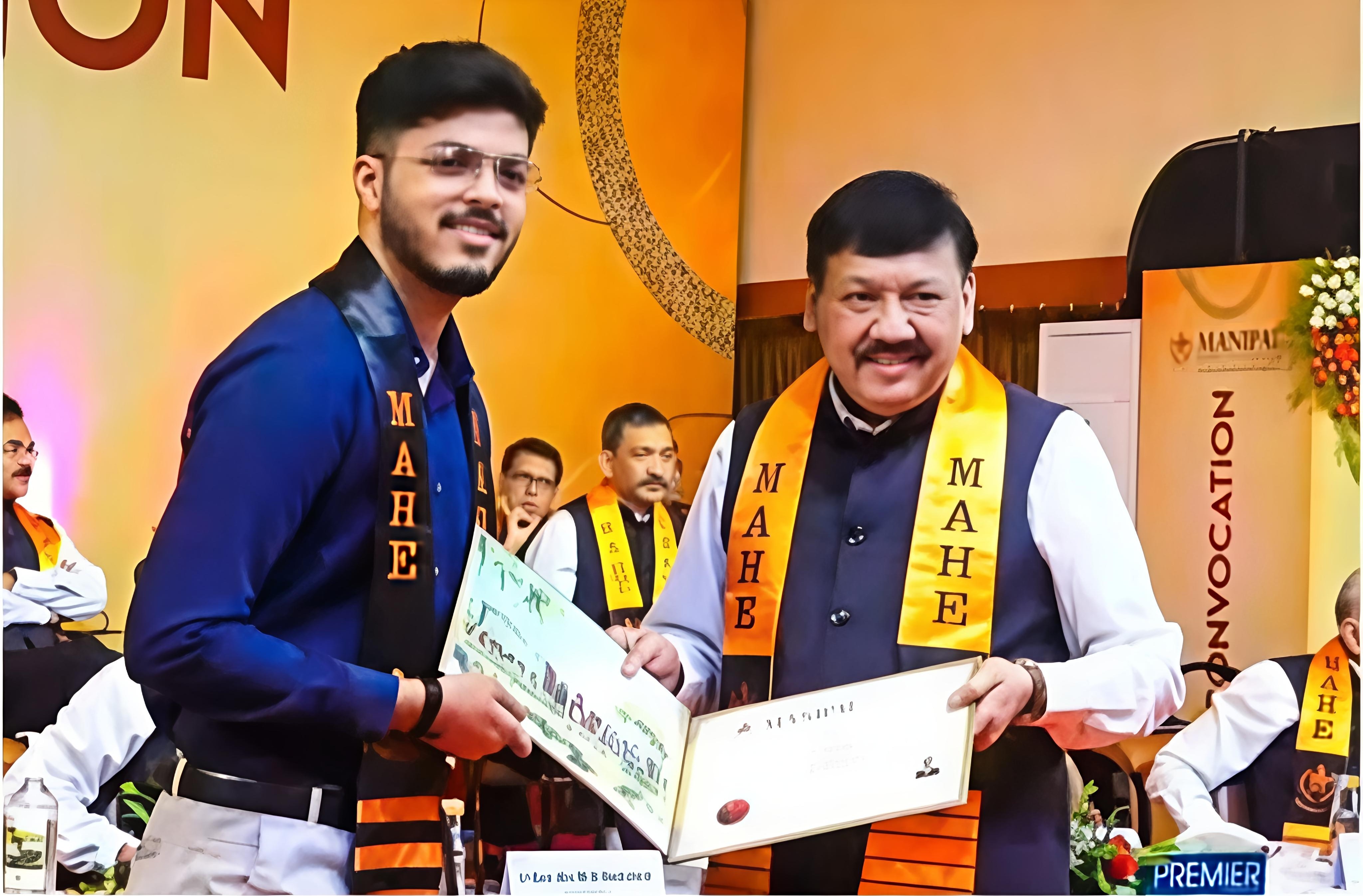 BTech, Aeronautical Engineering — closing four years at Manipal